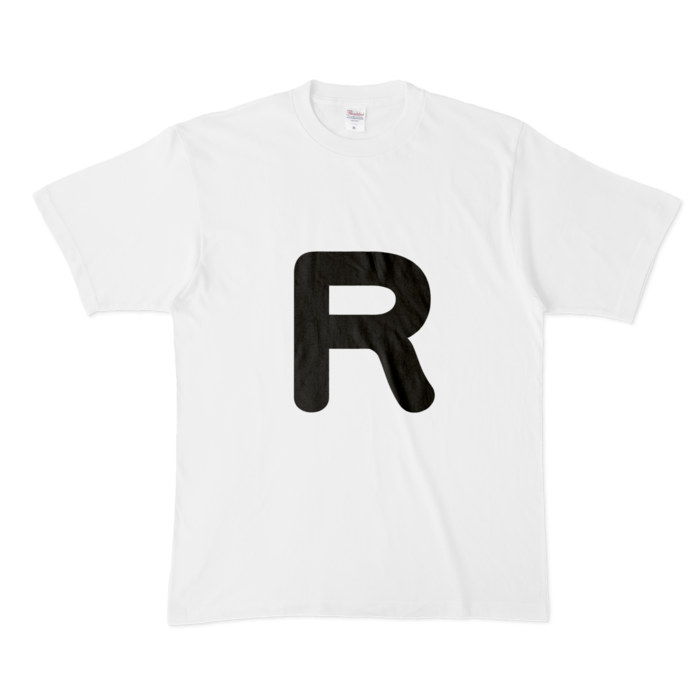 「R」(大文字)Tシャツ - XL - 白