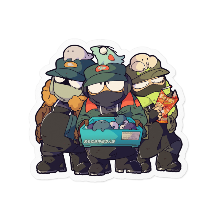 ステッカー - 100 x 100 (mm)