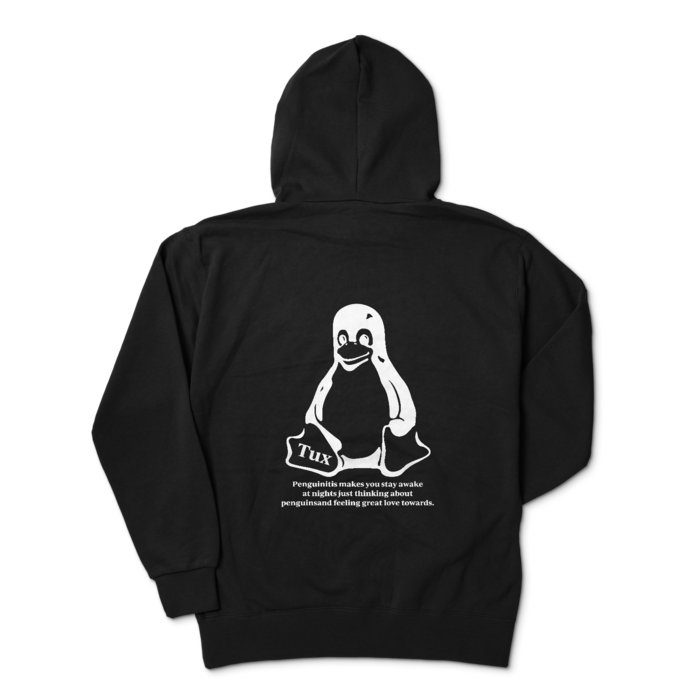 ジップパーカー - XL - ブラック