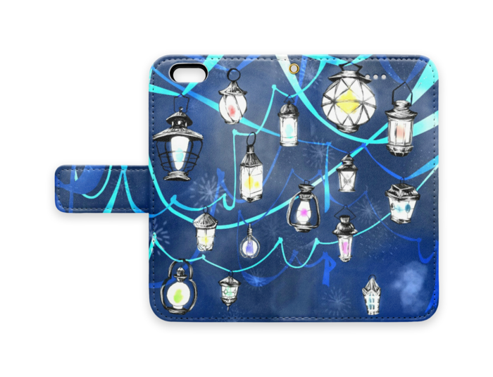 手帳型iPhoneケース - iPhone6 - ストラップ穴 あり