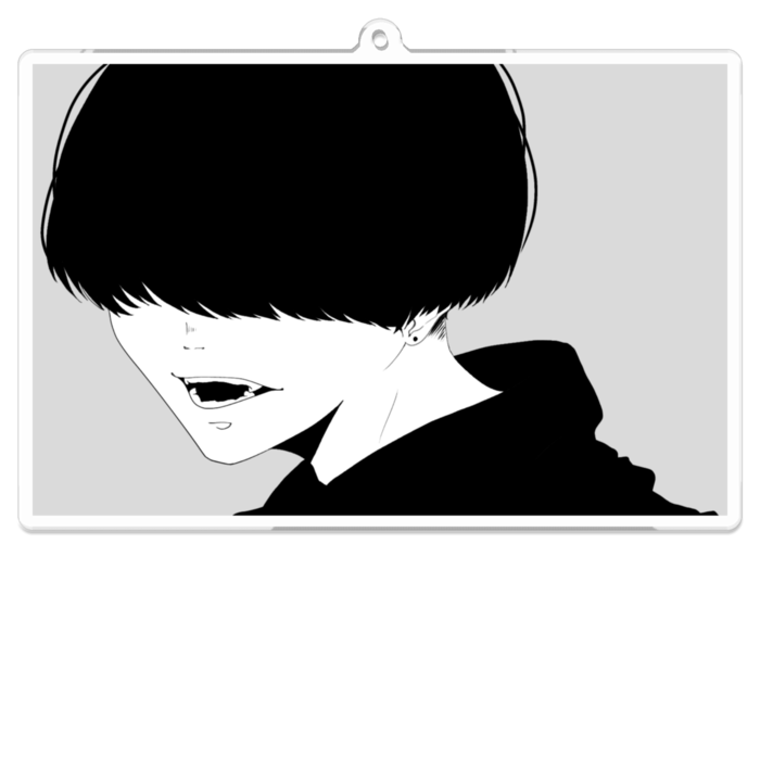 アクリルキーホルダー（コーティング） - 100 x 100 (mm)