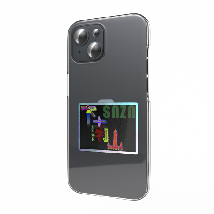 オーロラスマホステッカー - 縦