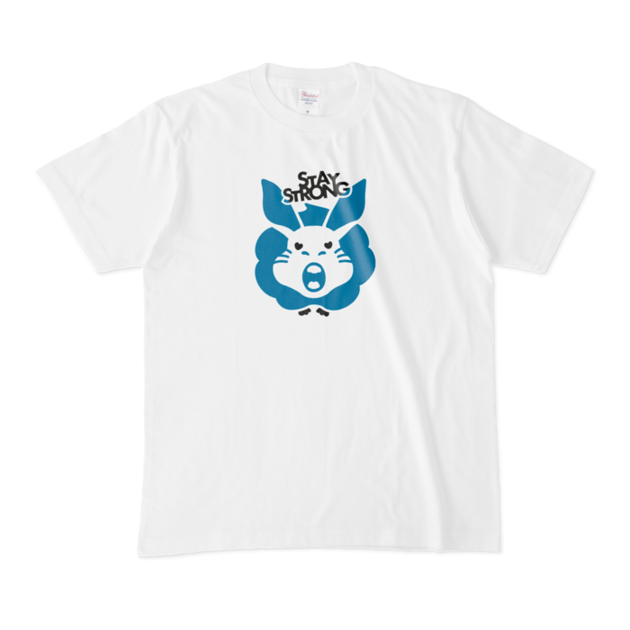 青STAY STRONG Tシャツ - M