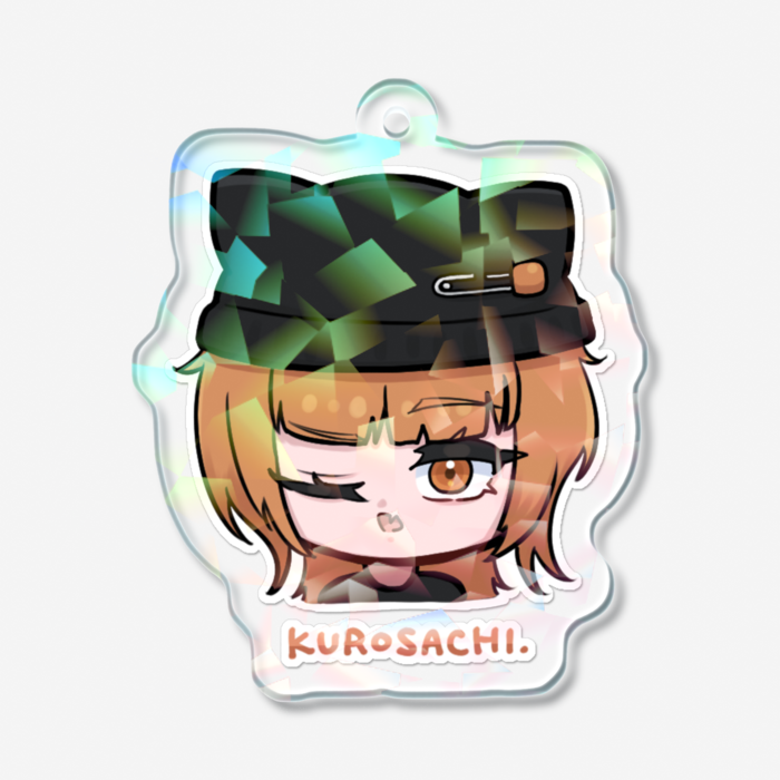 ホログラムアクリルキーホルダー - 50 × 50mm