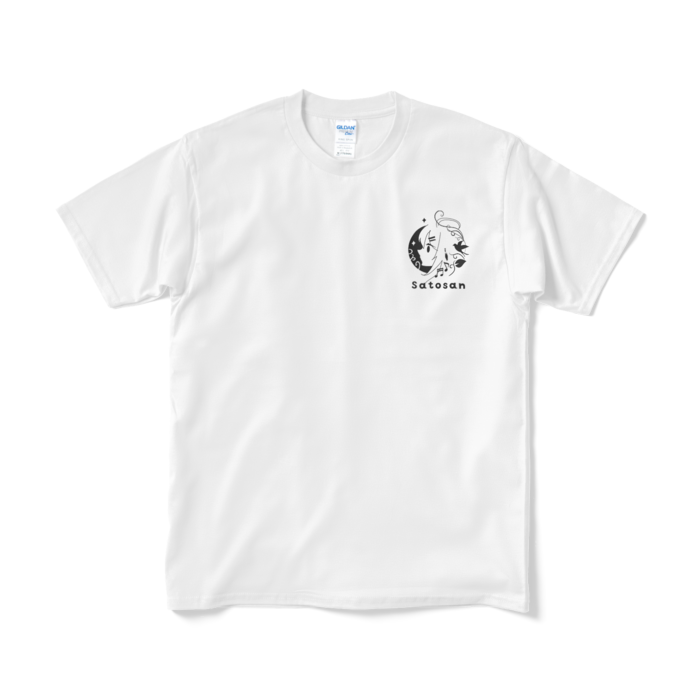 Tシャツ黒ロゴ  - M - ホワイト