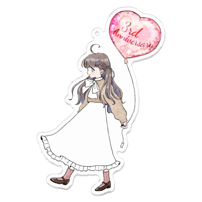 アクリルキーホルダー - 100 x 100 (mm)