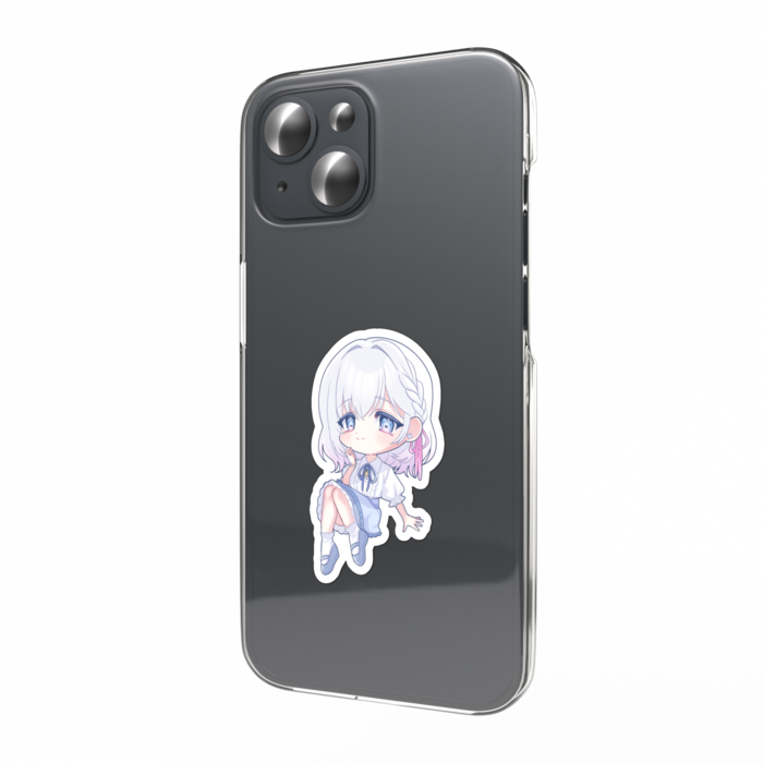 hagi piano (水色) スマホステッカー