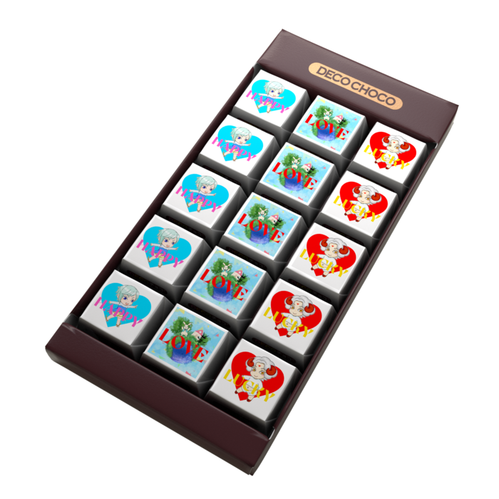 DECOチョコ - 列ごとにデザイン
