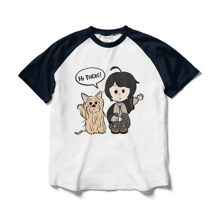 ラグランTシャツ - L - ホワイト×ネイビー