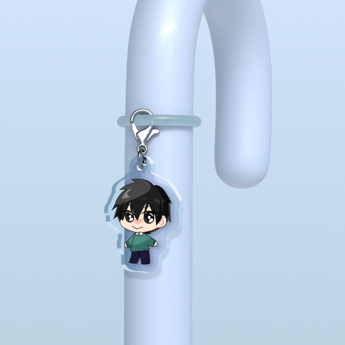めじるしチャーム - 30 × 30mm【白瀬】クリア