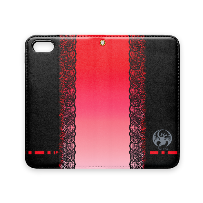 手帳型iPhoneケース（ベルトなし） - iPhone 5 / 5s / SE - ストラップ穴 あり