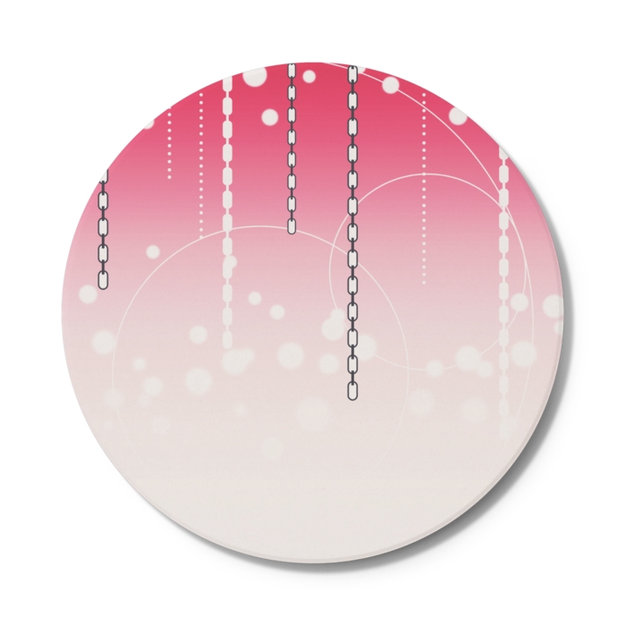 コースター - 円形(桜)