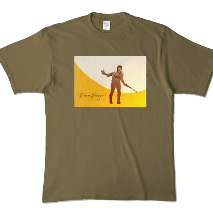 カラーTシャツ - XL - オリーブ (濃色)