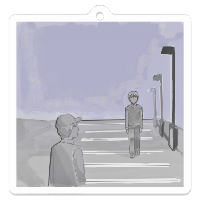 アクリルキーホルダー - 50 x 50 (mm)