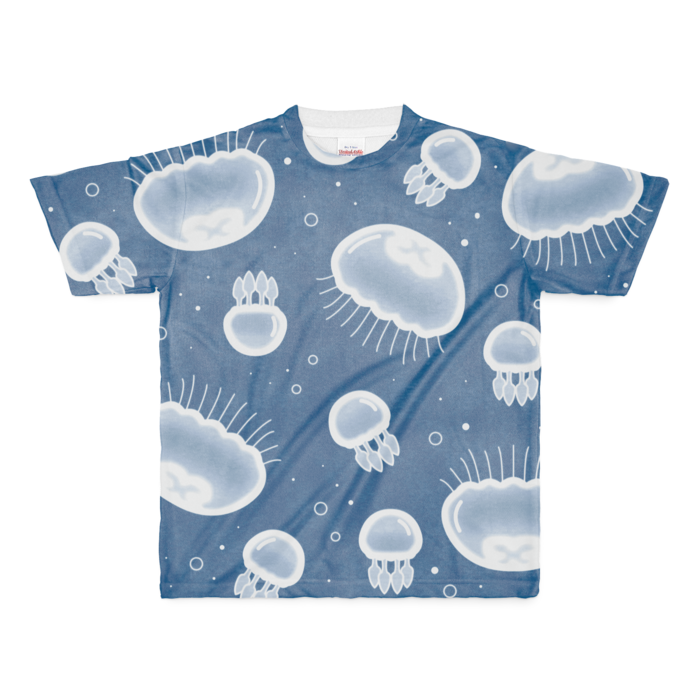 フルグラフィックTシャツ　青色　M