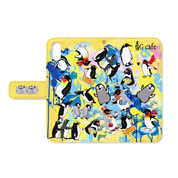 手帳型iPhoneケース - iPhone XS / X - ストラップ穴 あり