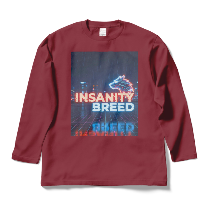 ロングスリーブTシャツ - L - バーガンディ