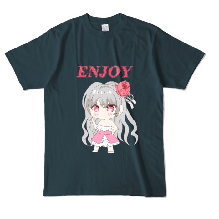 カラーTシャツ - L - デニム (濃色)