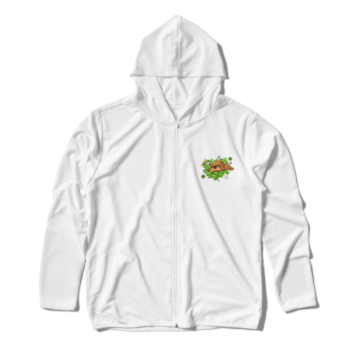 ジップパーカー - L - ホワイト