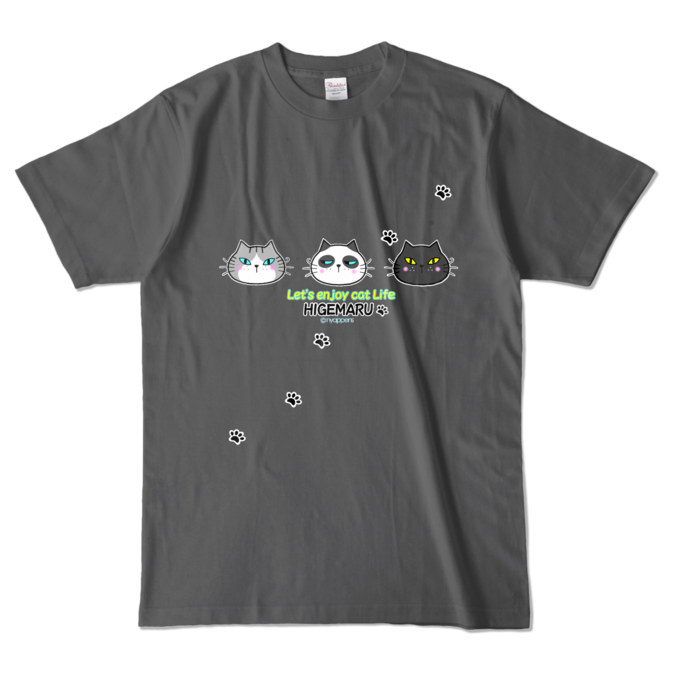 カラーTシャツ - L - チャコール (濃色)