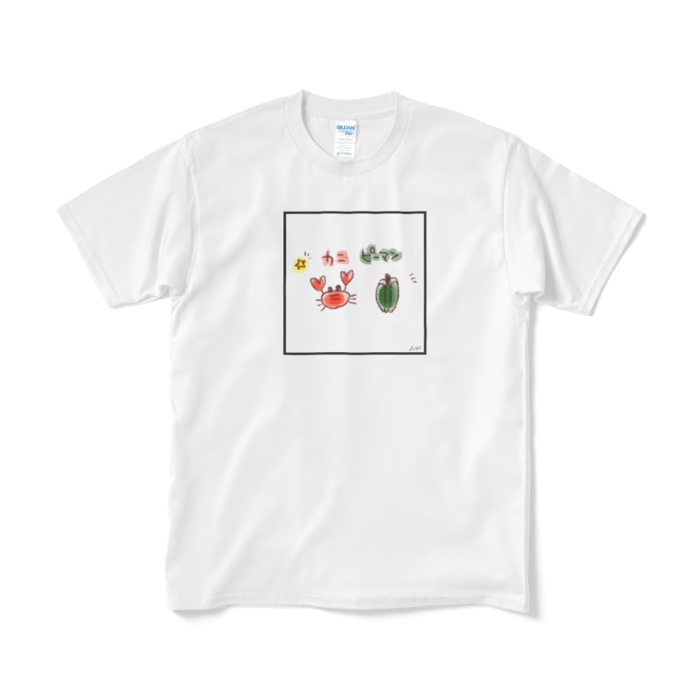 カニピーマンTシャツ(短納期) - M - ホワイト