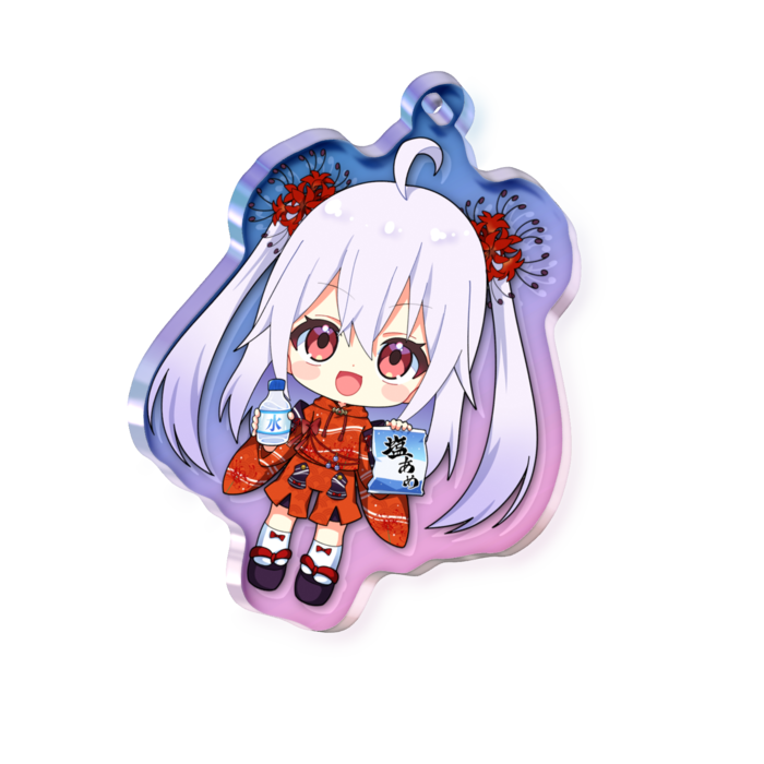 オーロラアクリルキーホルダー - 50 × 50mm