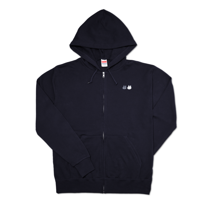 ジップパーカー - L - ネイビー