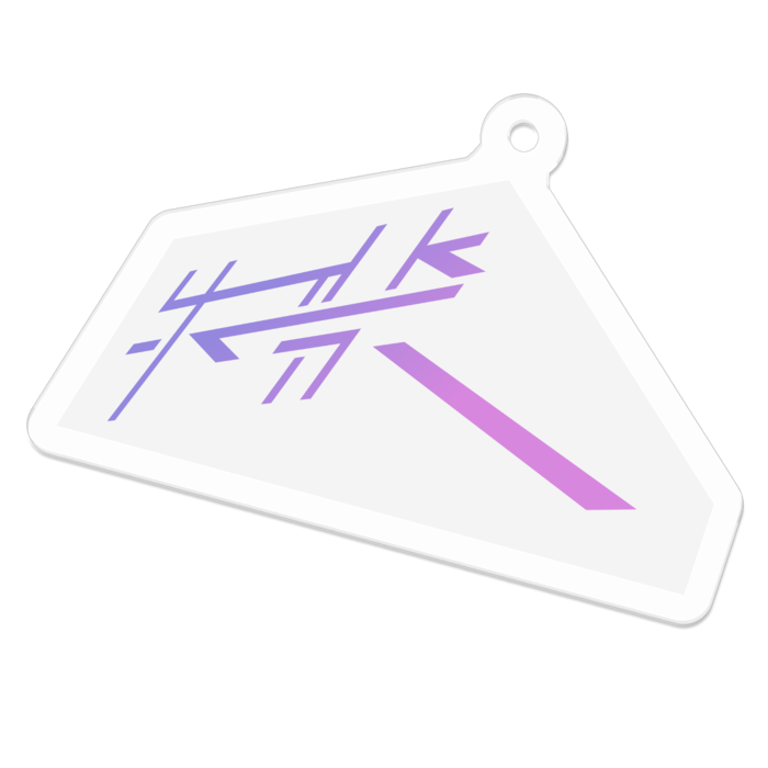 アクリルキーホルダー - 50 x 50 (mm)