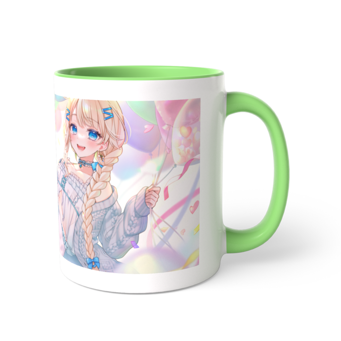 ツートンカラーマグカップ - ライトグリーン