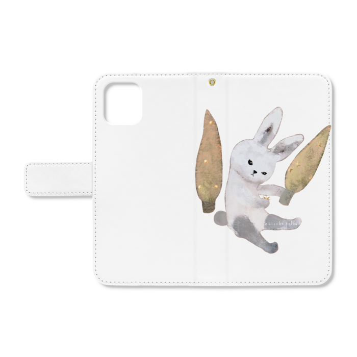 手帳型iPhoneケース - iPhone11 - ストラップ穴 あり