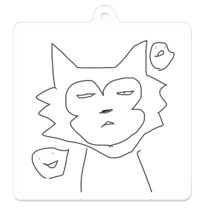 アクリルキーホルダー - 50 x 50 (mm)