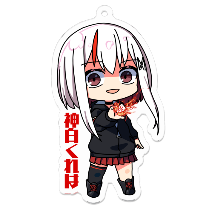 アクリルキーホルダー（コーティング） - 70 x 70 (mm)(見開き)