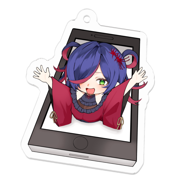 アクリルキーホルダー（コーティング） - 50 x 50 (mm)