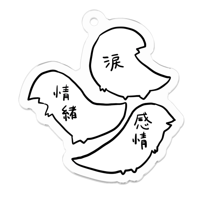 アクリルキーホルダー - 50 x 50 (mm)