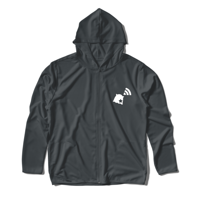 ジップパーカー - L - ダークグレー