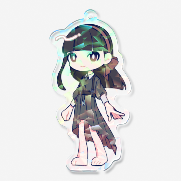 ホログラムアクリルキーホルダー - 70 × 70mm
