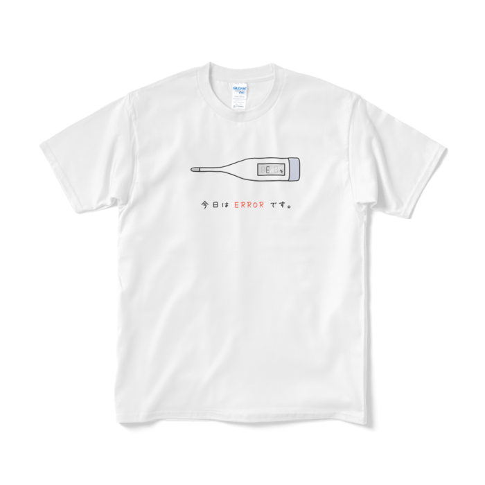 体温計・エラーTシャツ(短納期) - M - ホワイト