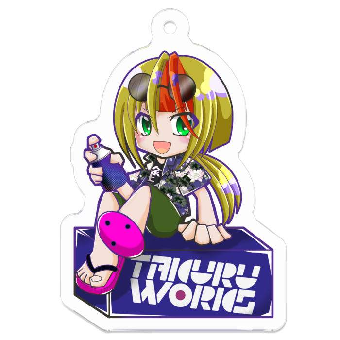 アクリルキーホルダー - 50 x 50 (mm)