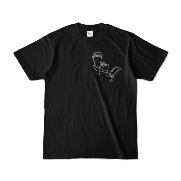Tシャツ - S - ブラック (濃色)-キャラ小