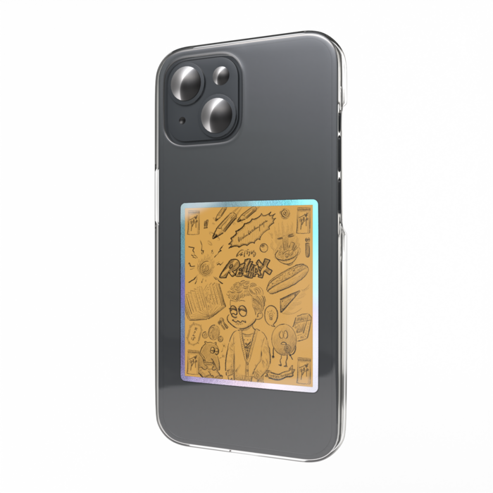 オーロラスマホステッカー - 縦