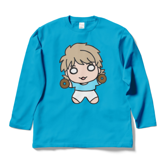 ロングスリーブTシャツ - L - ターコイズ