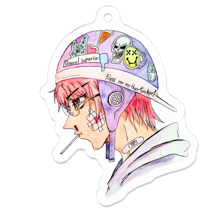 アクリルキーホルダー - 50 x 50 (mm)