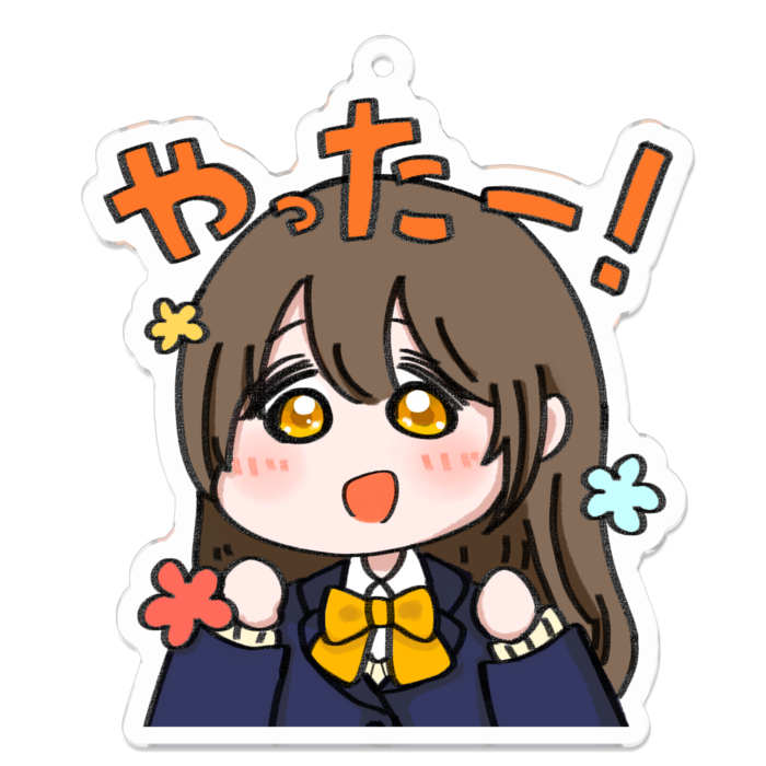 アクリルキーホルダー - 70 x 70 (mm)