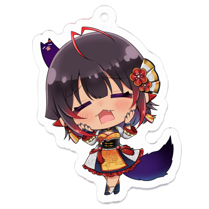 アクリルキーホルダー（コーティング） - 50 x 50 (mm)