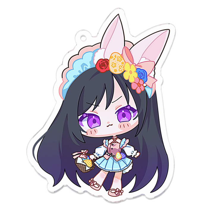 アクリルキーホルダー（コーティング） - 70 x 70 (mm)