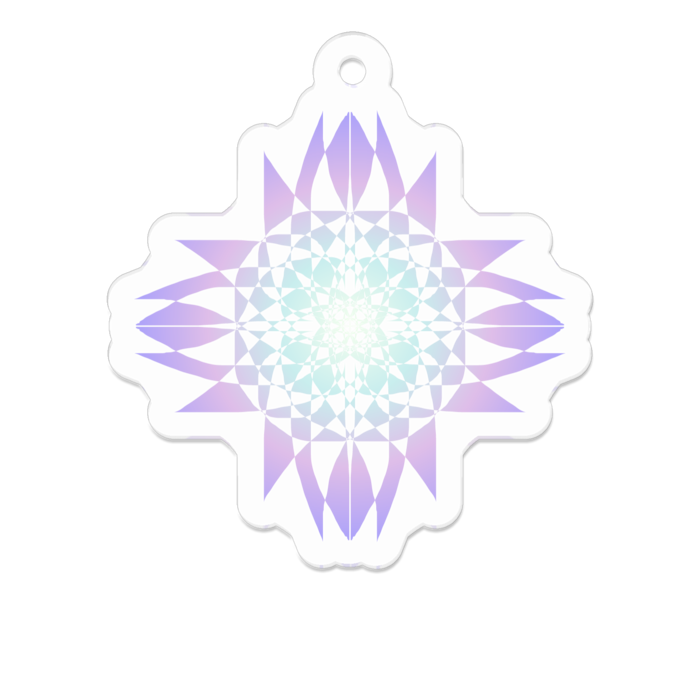アクリルキーホルダー(コーティング) - 50 x 50 (mm)