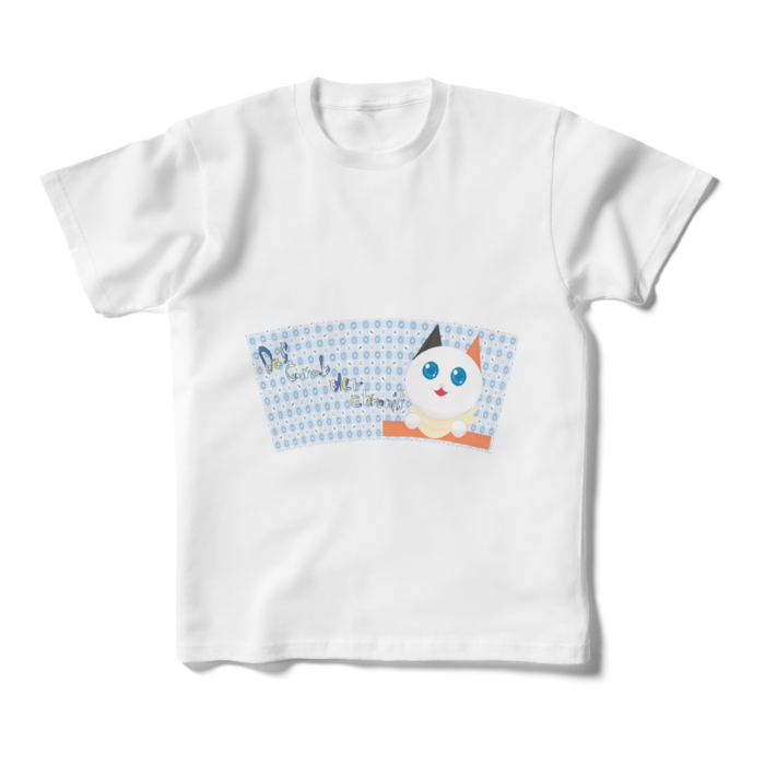 キッズTシャツ - 160cm (XS) - 両面_ふんわりねこちゃん