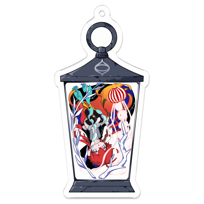 アクリルキーホルダー（コーティング） - 70 x 70 (mm)