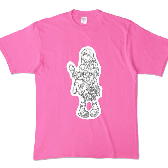 カラーTシャツ - XL - ピンク (濃色)