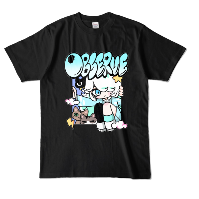 カラーTシャツ - L - ブラック (濃色)